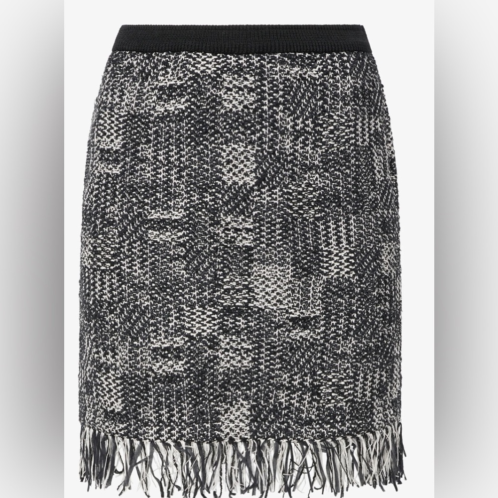 M.M. Lafleur - The Krista Skirt - Black and White Interweave - Size XL